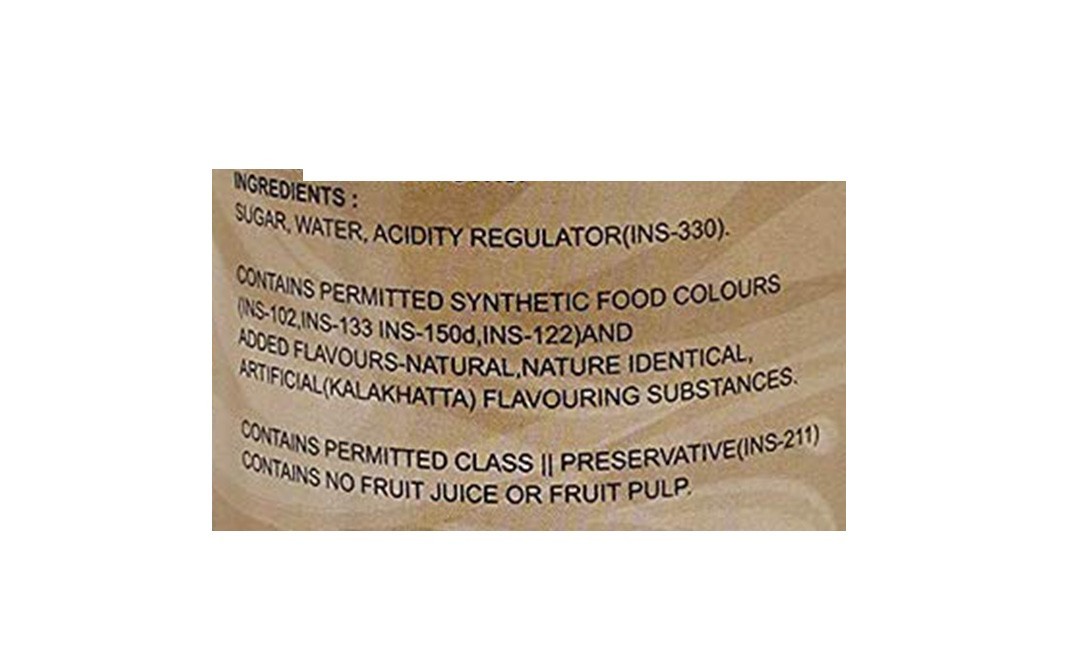 Raj Mandir Kalakhatta Syrup    Plastic Bottle  750 millilitre